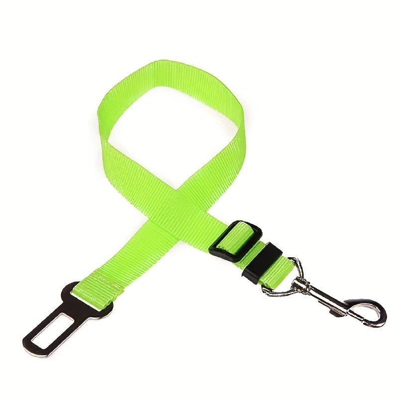 1 unidade de cinto de segurança ajustável para carro, para cães e gatos.
