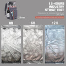 Mochila resistente em tecido Oxford com isolamento térmico, grande capacidade, à prova de vazamentos, portátil, com bolsa de gelo.