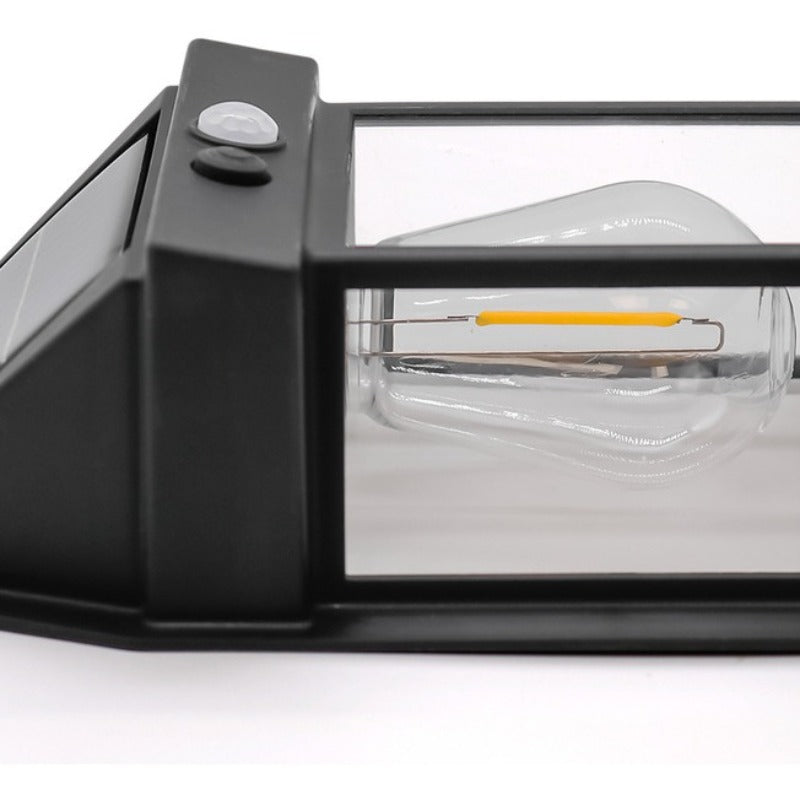 Kit de 4 apliques de parede solares retrô.