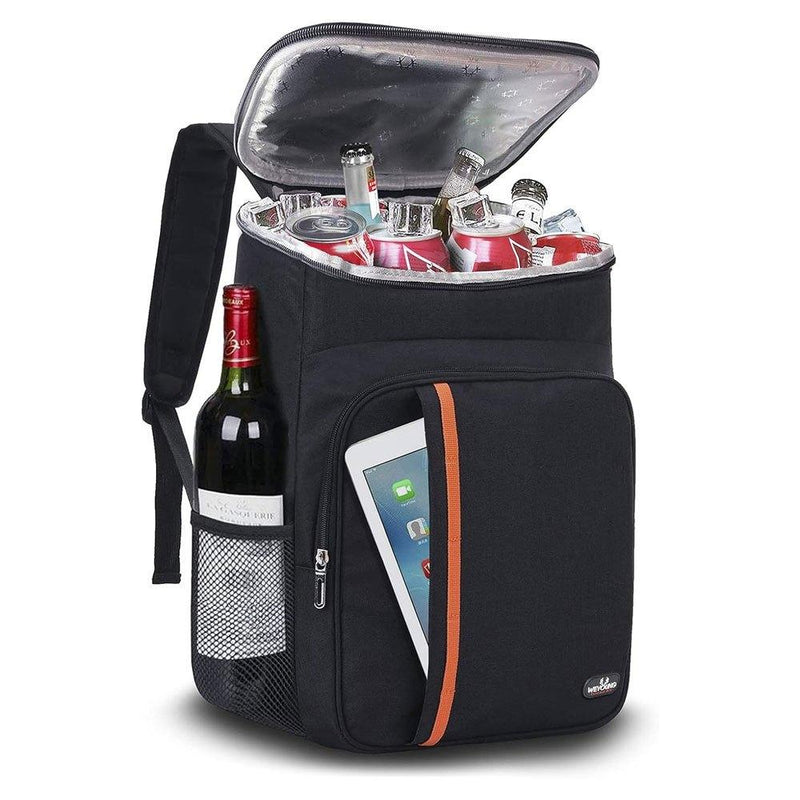 Mochila resistente em tecido Oxford com isolamento térmico, grande capacidade, à prova de vazamentos, portátil, com bolsa de gelo.