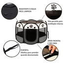 Casinha dobrável grande para cães, 114 x 114 x 58 cm.