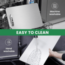 Tábua de corte de aço inoxidável.