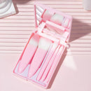 Kit com 5 pincéis de maquiagem e espelho super sofisticado.