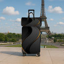 Conjunto de 2 peças de malas estampadas (1 mala de viagem + 1 capa protetora para mala), mala de mão com rodinhas.