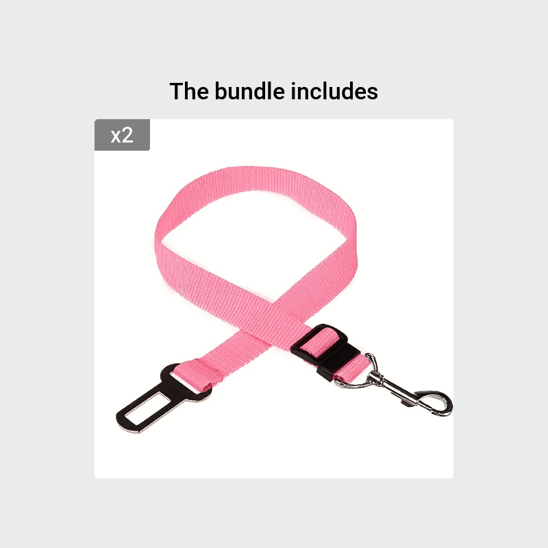 1 unidade de cinto de segurança ajustável para carro, para cães e gatos.