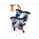 Conjunto de 4 sapatos impermeáveis para cães de pequeno porte - Proteja as patas do seu pet e mantenha-as secas.