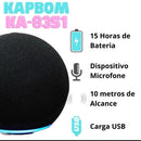 Caixa de som Bluetooth original de 5W com LED colorido, portátil, compatível com Alexa, rádio FM e USB.