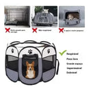 Casinha dobrável grande para cães, 114 x 114 x 58 cm.