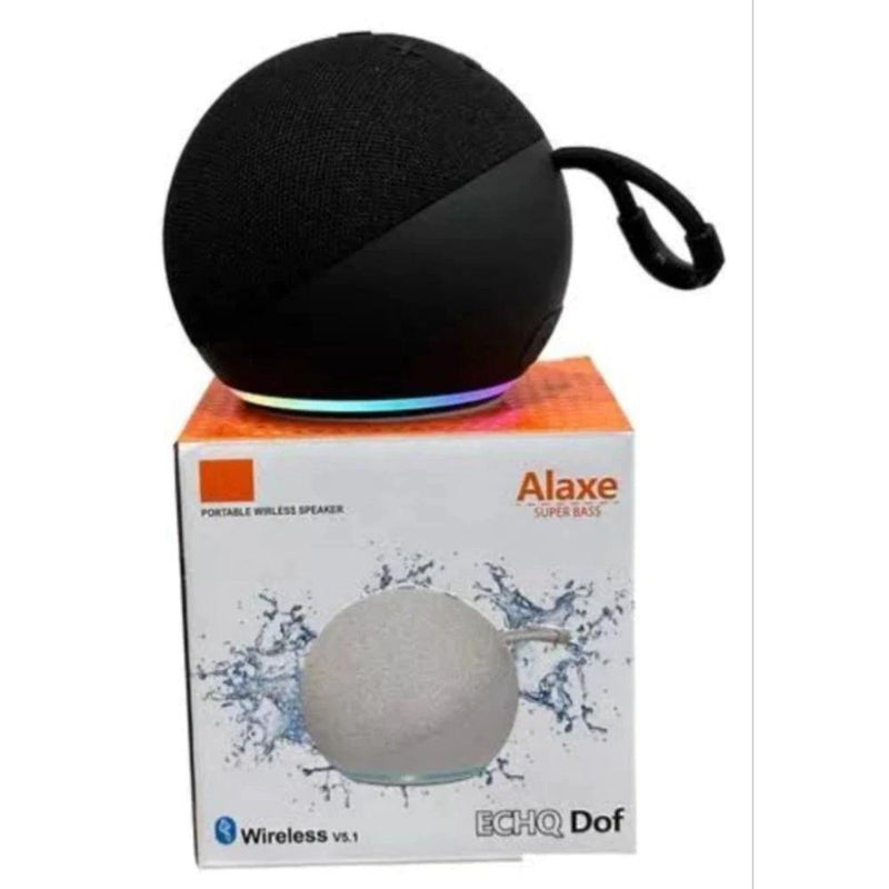 Caixa de som Bluetooth original de 5W com LED colorido, portátil, compatível com Alexa, rádio FM e USB.