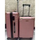 Mala de viagem grande com rodas giratórias 360°, feita de polipropileno.