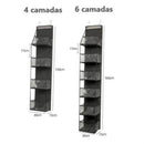 Organizador Multiuso para Cosméticos, Bolsa de Tecido para Pendurar, Suporte de Porta Multifuncional.