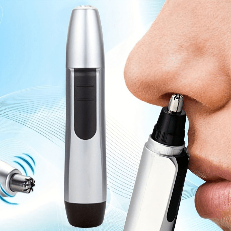 Aparador de pelos elétrico/portátil para nariz/orelha/rosto - Removedor de pelos faciais