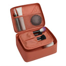 Organizador de viagem multifuncional portátil à prova d'água para maquiagem e cosméticos.