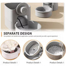 Bebedouro automático suspenso de 1200ml para cães e gatos.