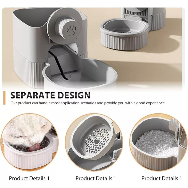 Bebedouro automático suspenso de 1200ml para cães e gatos.