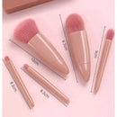 Conjunto de 5 pincéis de maquiagem com espelho super sofisticado.