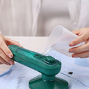 Ferro a vapor elétrico portátil mini, compacto e leve para viagens e uso doméstico.