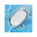 Saboneteira minimalista e criativa com ventosa – Organizador para banheiro e cozinha.