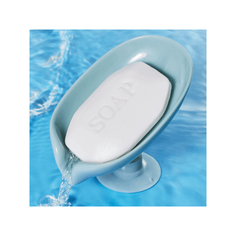 Saboneteira minimalista e criativa com ventosa – Organizador para banheiro e cozinha.