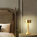 Luminária de mesa LED, Estilo Europeu Moderno, ajustável com temperatura de cor regulável e carregamento USB por controle de toque, com bateria recarregável