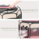 Casinha dobrável grande para cães, 114 x 114 x 58 cm.