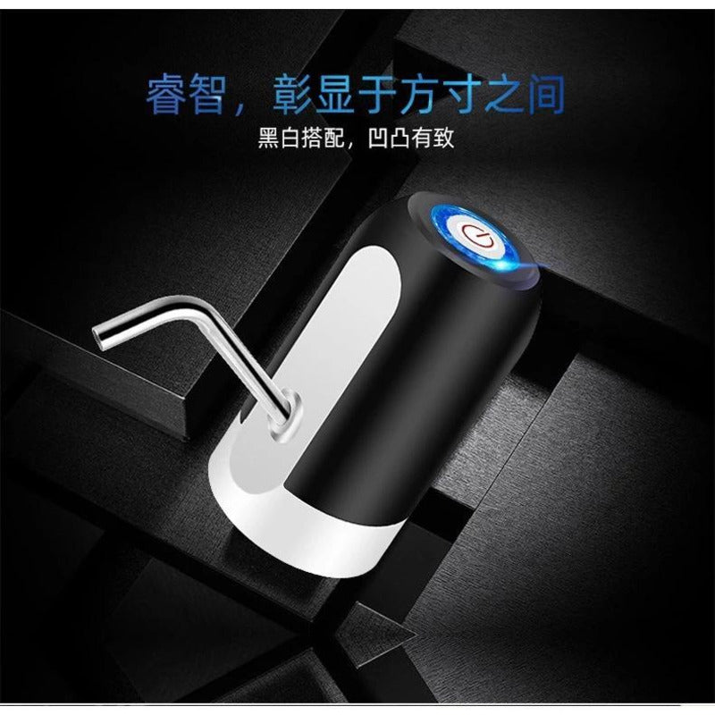 Bomba elétrica universal para garrafa de água, com carregamento USB.