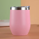 Copo térmico de aço inoxidável 360ml anti-respingos para café e cerveja.
