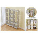 Guarda-roupa portátil, fácil de montar, organizador de armário para roupas, dobrável, não ocupa muito espaço, ideal para apartamentos.