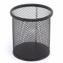 Porta-canetas metálico redondo e quadrado em aramida.