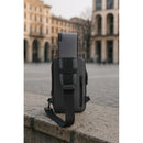 Pochete Transversal COR: CINZA, Antifurto com Fecho Impermeável Tecido Macio Unissex Casual.