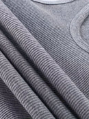 Camiseta regata masculina lisa, de secagem rápida, respirável, com gola redonda e sem mangas.