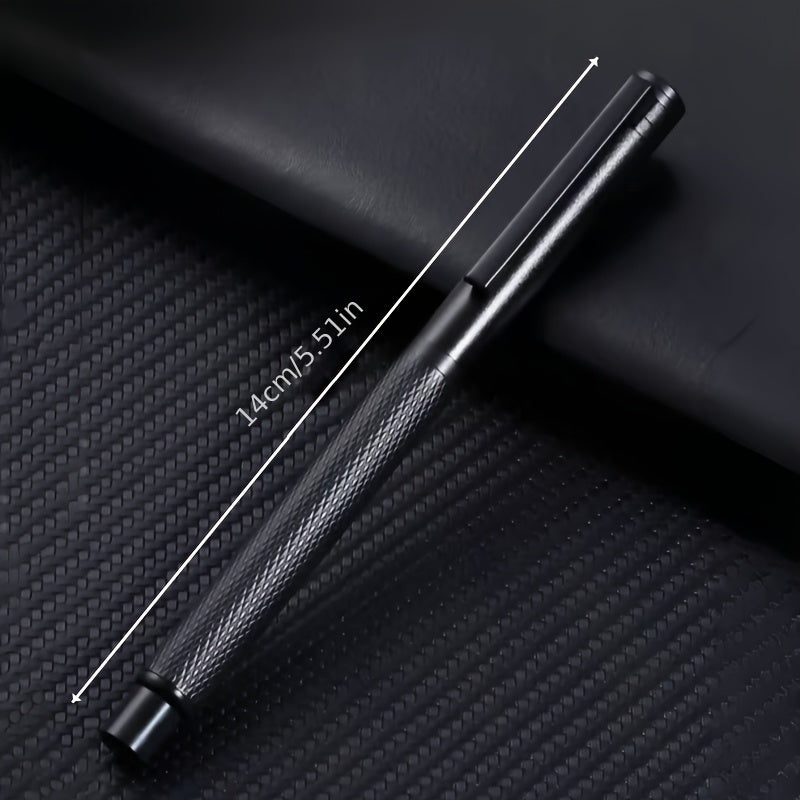 Caneta de Caligrafia Metálica com Ponta Fina e Conversor de Tinta - Ponta Recarregável de 3,4 mm.