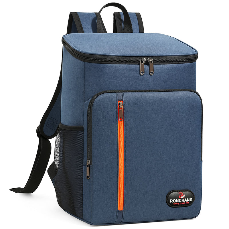 Mochila térmica grande de 20 litros, portátil, à prova d'água e resistente.