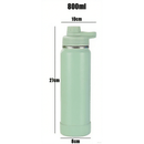 Garrafa térmica em aço inoxidável com design portátil, vedação à prova de vazamentos, 6000ml.