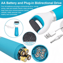 Lixa elétrica portátil para pés, removedora de calos e pedicure + 1 refil.