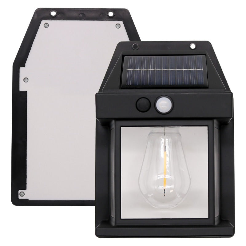 Kit de 4 apliques de parede solares retrô.