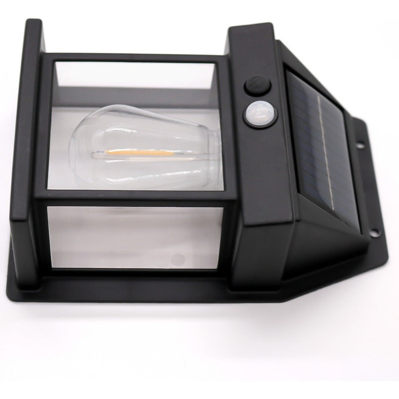 Kit de 4 apliques de parede solares retrô.