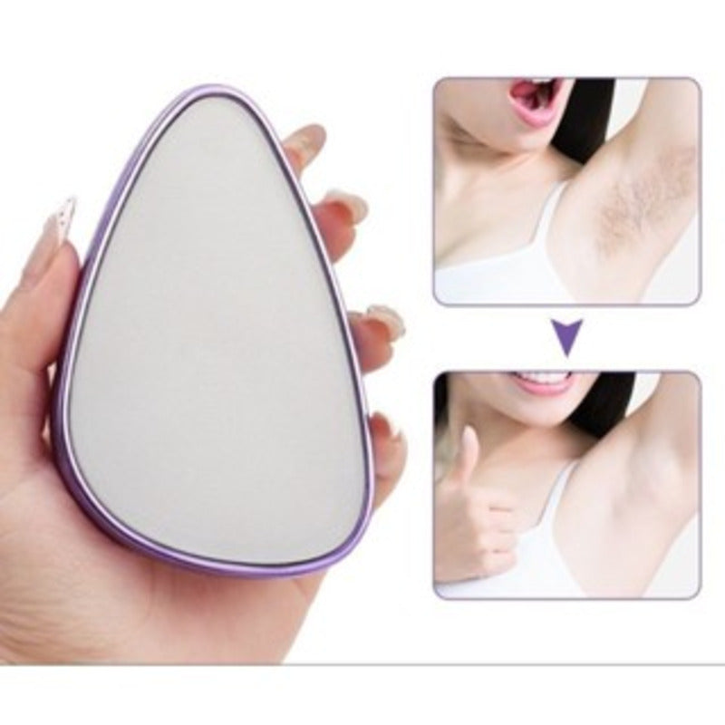 Depilatório Crystal Beauty indolor e reutilizável, fácil de limpar e seguro.