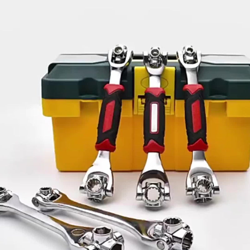 Chave de soquete manual portátil 8 em 1 para uso doméstico.