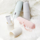 Porta-escova de dentes e creme dental portátil para viagem/escola