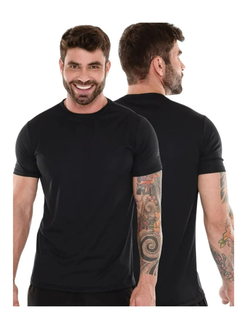 Camiseta masculina para treino na academia.