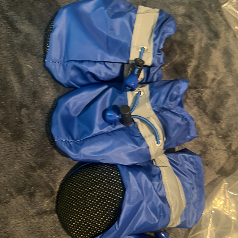 Conjunto de 4 sapatos impermeáveis para cães de pequeno porte - Proteja as patas do seu pet e mantenha-as secas.