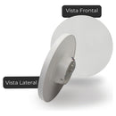 Aplique de parede Eclipse - Branco e Preto, para uso interno/externo, AR55