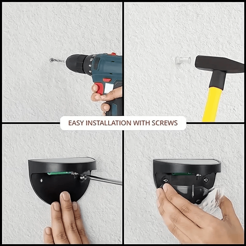 Conjunto de 4 luminárias solares para cerca, deck e parede – Iluminação externa perfeita para cercas, decks, pátios, garagens e escadas.