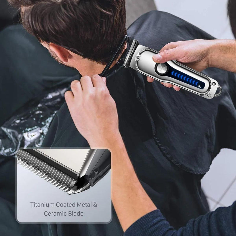 Máquina de cortar cabelo elétrica profissional à prova d'água.