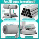 Rodas abdominais com forte sucção e 3 níveis ajustáveis.