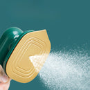 Ferro a vapor elétrico portátil mini, compacto e leve para viagens e uso doméstico.