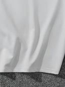 Camiseta masculina 100% algodão - Camiseta minimalista com estampa de avião e gola redonda.