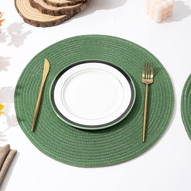 Conjunto American Game com 4 peças: Descanso de prato redondo para mesa de jantar, cozinha, sousplat (4 peças).