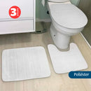 Conjunto de 3 tapetes de banheiro felpudos, antiderrapantes e hipoalergênicos
